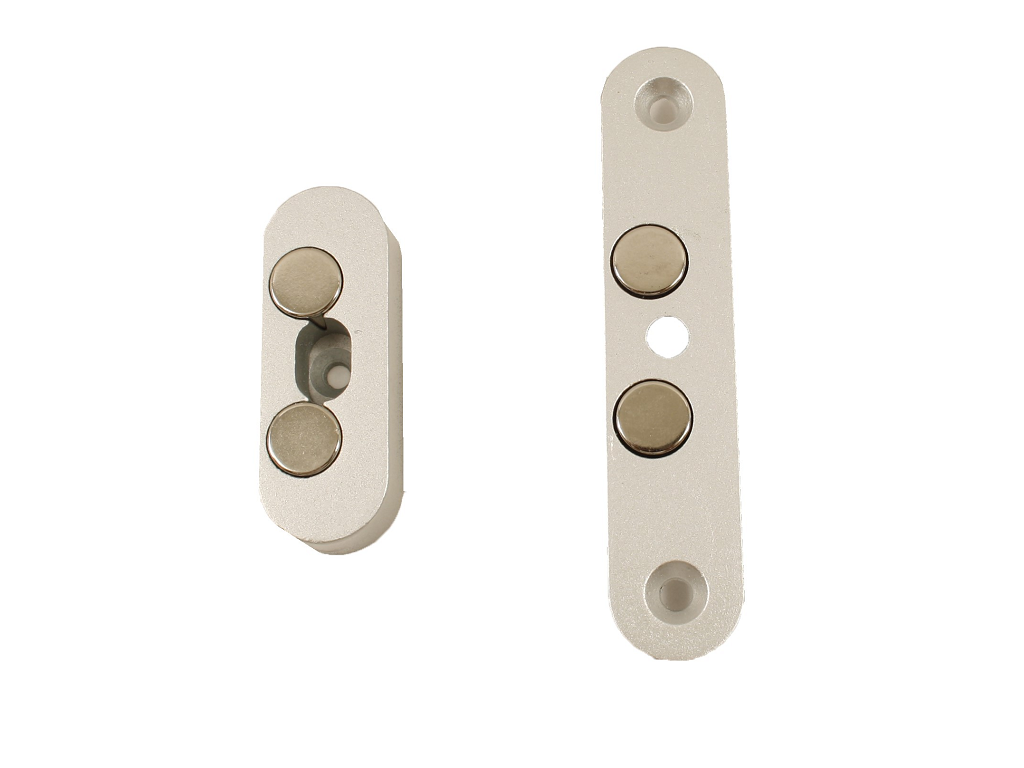 Magnetico Invisibile respingente per Chiusura mm.85,5x18,5x23h zama varie finiture | Saletta - immagine 4